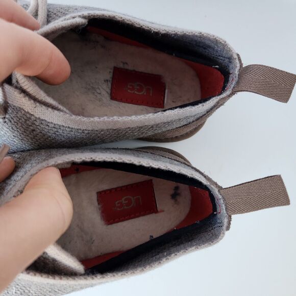 UGG Hyperweave Wool "Dark charcoal"  Mens Chukka Boot Shoes  US Size 10 - Picture 8 of 9